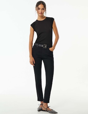 Jeans Skinny Sfera Corte Cintura Para Mujer