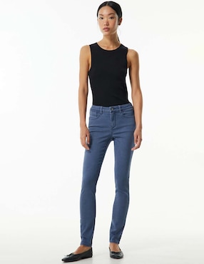 Jeans Skinny Sfera Corte Cintura Para Mujer