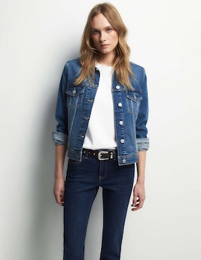 Jeans slim a la cintura Sfera para mujer