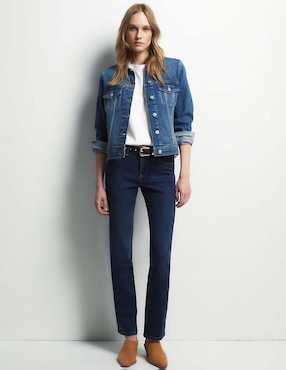 Jeans slim a la cintura Sfera para mujer
